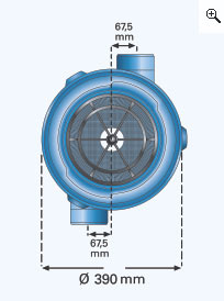 Retention Filter 1000630 dimensions top view