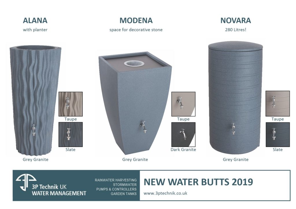 New Contemporary Colours for Decorative Water Butts 2019