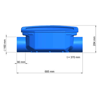 1000250 Flat Trickle Filter Dimensions